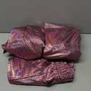 Men's 70s Disco Outfit Rainbow Suit Sequin Jacket and Pants Halloween Party Costume (Medium, Z2981pk)