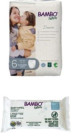 Bambo Nature Premium Training Pants, Size 6 99% Biobased Water Wipes - Pack of Each