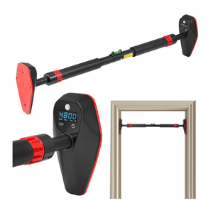 Adjustable Smart Pull Up Bar for Doorway,Installation Reminder,No Screw,Count/Timer/Calorie Tracker at Home Gym