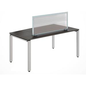 OBEX Free Standing Translucent Privacy Partition for Tabletops and Desks, Portable Desktop Divider, No Mounting Required, Acoustical Panels for Office and School, 12 x 24