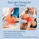 Cold Laser Therapy Device for HumansDogs&Cats, 4808nm Infrared & 14650nm Red Light Therapy Wand for Pain Relief, Joint, Muscle, Back & Knee Use, Rechargeable with Glasses
