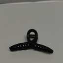 4.3 Inch Hair Claw Clips Large 4 Inch No Slip Big Black Matte Jaw Clip for Thin Fine and Medium Thick Hair Women, 4 Pack