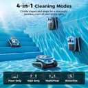 5600GPH Robotic Pool Cleaner,240Min Cordless Pool Vacuum for Inground Pools,3230 Sq.ft,2 Brushe&2 Motor,4-in-1 Wall&Waterline&Floor&Full Cover Cleaning,Smart Navigation,Dual Filtration