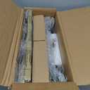 Livofloral 40.6" Console Table for Entryway, 2-Tier Hallway Table for Entryway, Tempered Glass Shelf, Sturdy Console Table with Storage, Narrow Console Table for Living Room, Modern Style, Gold