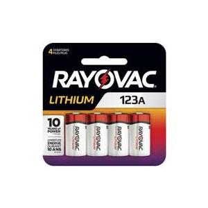 RAYVAC 123A Battery 4pcs