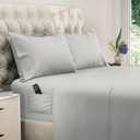DREAMCARE Twin XL Sheet Sets - 4pc Cooling Sheets XL Twin Sheets - up to 21” Deep Pocket – Hotel Luxury Extra Long Twin XL Bed Sheets 100% Brushed Microfiber with Side Pocket