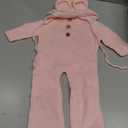 Zeroest Newborn Bear Photography Outfit Girl Boy Bear Hat Photo Picture Props Baby Phootshoot Knit Footed Romper Bonnet 2PCS