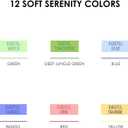 Grabie Dual Tip Notetaking Pens (3.5mm Chisel + 0.5mm Needle) Dual Tip Highlighter Markers for Journaling Colored Pens for Note Taking and Adult Coloring Books (Soft Serenity)