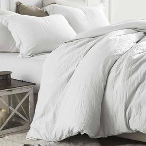 White Comforter King Size, 3 Piece Soft Modern Bedding Set & Collections, Lightweight All Season Fluffy Bed Alternative Down Comforter with 2 Pillow Shams for Women Men