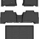 Binmotor-Floor Mats & Cargo Liner for Toyota 4Runner 2003-2009, TPE All Weather Car Mats for Toyota 4runner Accessories Liners Cargo Trunk Mat