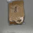 Crtiin 25 Count Kraft Paper Wine Bottle Boxes Small Hanging Gift Boxes with Window for Empty Wine Bottles, Decoration and Gifts(3.5 x 3.5 x 1.2 Inches,Kraft Color)