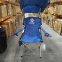 Elevon Canopy Chair Folding Camping Recliner Support with Carrying Bag, Blue