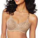 Bali Women's Underwire Lace Bra, Lace 'N Smooth Bras for Women, Stay-in-Place Straps, Full Coverage, Size 36C