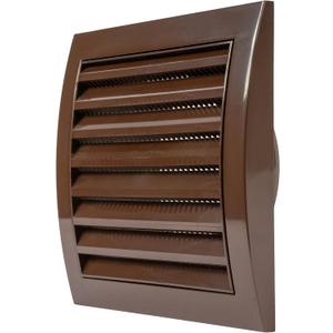 Brown Exhaust Hood Vent 4'' Inch with Built-in Pest Guard Screen, Brown, Air Vent Cover, HVAC Exhaust Vent Duct Cover, Exhaust Cap
