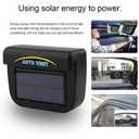Solar Power Car Auto Air Vent Cool Fan Cooler Ventilation System Radiator Fans Exhaust Heat-Fan Automobile-Fans with Rubber (Style-C)