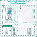 Peryiter 20 Set Christmas Nurse Gnomes Hanging Ornaments Gifts Blue and White Plush Santa Elf Christmas Appreciation Gifts for Nurse Doctor Coworker Staffs Team or Xmas Tree Home Office Decor