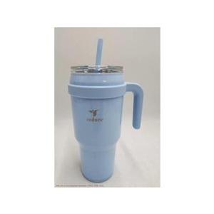 Reduce Stainless Steel Tumbler with Handle-Dual-Wall Vacuum Insulated Travel Mug, Sweat-Proof Lid & Reusable Straw - Keeps Drinks Cold for 24 Hrs, Fits Cupholders, Dishwasher Safe-Elemental, 24 Oz