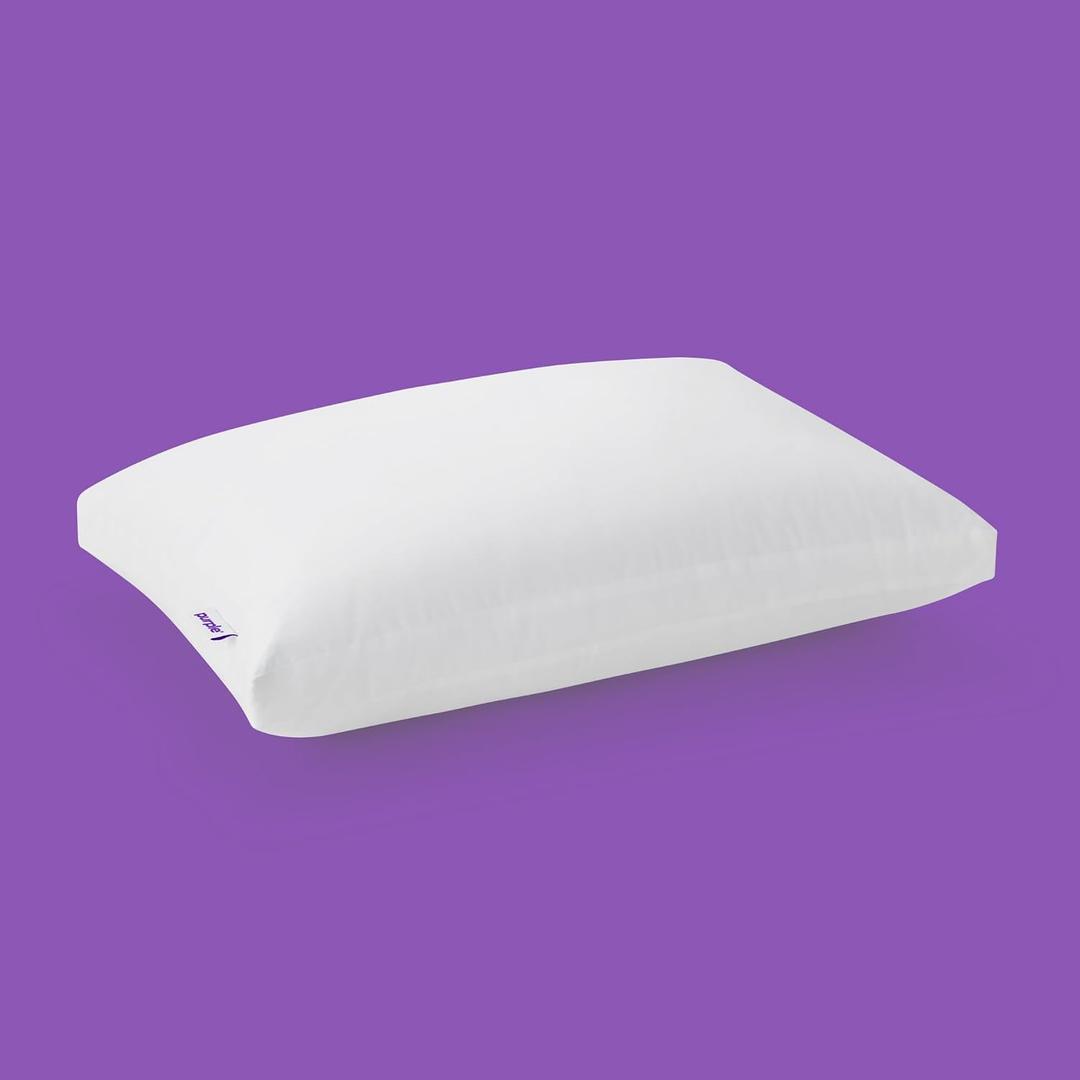 Purple Cloud Pillow - Standard Size, Hypoallergenic Gel Fiber Fill for Plush, Cloud-Like Comfort - Molds to Support Head & Neck, Wont Clump or Flatten