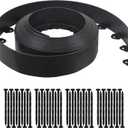 Gardzen Landscape Edging Kit, 40-Foot Long, 3-Inch Tall, No Dig Garden Edging Border for Flower Beds, Tree Rings, Pathways, Includes 40 Spikes (Black)