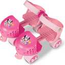 Minnie Mouse Junior Skates Includes Knee and Elbow Pads, Size Adjustable Design for Growing Feet J5-J10