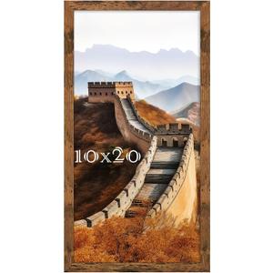 Picrit 10x20 Picture Frame, Photo Frame for Wall Mounting Display, Brown