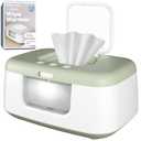 Jool Baby TinyBums Baby Wipe Warmer & Dispenser with LED Changing Light & On/Off Switch (Sage)