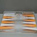 Tizo Design 18" Lucite Backgammon Orange Set, Orange, One Size