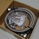 6AN 70" Transmission Fluid Oil Cooler Hose Line kit Compatible with Transmission TR6060 C5 C6 AOD 4L80E TH350 TH400 4L60E 700R4 200-4R