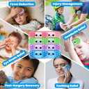 Boo Boo Gel Ice Packs, Kids Ice Packs, Gel Packs for Injuries, Cold Pack, Cold Therapy and Pain Relief for Minor Cuts, Pain Relief for Kids Injuries, Child Injury (8smile)