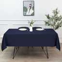 sancua Rectangle Tablecloth - 70 x 108 Inch - Stain and Wrinkle Resistant Washable Polyester Table Cloth, Decorative Fabric Table Cover for Dining Tables, Buffet Parties and Camping, Navy