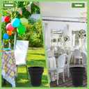 BTSKY 3Pcs Black Round Trash Can Cover 32 Gallon Stretch Spandex Trash Can Covers Outdoor Decorative Trash Bin Covers for Outside Wedding Parties Commercial Fundraiser Decor