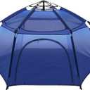 Alvantor® Baby Playpen Pop Up Play Yard 84"x84"x44”Large Kids Play Tent Indoor Outdoor Playhouse Mesh Play Pen, Mosquito Net Playpen Camping Beach Playground for Babies Toddlers Infant, Navy