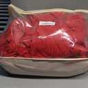 6 Pack Spandex Red Round Tablecloths for 60inch Table, 120in Stretchy Fitted 5ft Tablecloths, Wrinkle Free Round Table Clothes Covers with Skirt for Wedding Birthday Parties Banquet