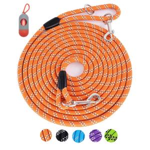 Long Dog Leash for Dog Training 10FT 16FT/30FT/50FT/100FT, Reflective Threads Rope Dog Leash, Heavy Duty Dog Lead for Large Medium Small Dogs Walking Playing, Camping, or Yard