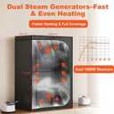 Portable Steam Sauna Tent for Home, Full Body Relaxation, Fast Heating, Foldable Indoor Sauna (Double Square, Polyester + PVC)