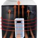 Propane Tank Heater Blanket, 43.3 x 13.4" Gas Lp Cylinder Warmer Heated Insulated Propane Tank Covers Waterproof RV Cylinder Tanks Heating Wrap with Temperature Control 40-158 Fits 20,30,40 LB Tanks