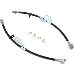 H621460 H621461 2PCS Front Brake Hose Hydraulic Brake Hose Kit Drive Side Passenger Side Compatible With Ford F-150 2010-2011, With Fobo 2010-2012, OEM Replace# AL3Z2078G, AL3Z2078C, AL3Z2078D