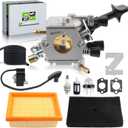 BR430 Carburetor for Stihl BR350 BR350Z BR430 BR430Z SR430 SR450 for Zama C1Q-S210 C1Q-S210B C1Q-S209C Backpack Blower with Air Filter Fuel Line 4244 400 1303 Ignition Coil #C1Q-S210 Carb