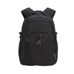 Amazon Basics Travel Laptop Backpack with Multiple Pockets and Compartments for 15.6 inch Laptop, Water Resistant, Spacious with Padded Shoulder Straps, Black