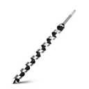 1-1/2 x 18 inch Auger Drill Bit for Wood, Hex Shank, 2 Flutes, Stainless Steel, Black Oxide Finish, Perfect for Wood Working and DIY Projects