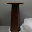 Kate and Laurel Hemingson Modern Mango Wood Round Drink Table, 10 x 10 x 22, Walnut Brown, Mid-Century Circle Pedestal Table for Use as Bedroom Nightstand, Indoor Plant Stand, or Living Room Accent