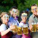 2 x HOWAF 26 Pack Oktoberfest Party Glasses Paper Glasses Funny Oktoberfest Fancy Dress Photo Booth Props for Kids Adults Bavarian German Beer Festival Oktoberfest Party Decoration Favors Supplies