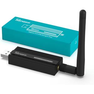 SONOFF Zigbee 3.0 USB Dongle Plus Gateway, Universal Zigbee USB Gateway with Antenna for Home Assistant, IoBroker, Wireless Zigbee 3.0 USB Adapter(1 Pack)