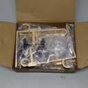 Acrridi Stocking Hangers for Mantel,4 Pcs 2 in 1 Adjustable Fireplace Christmas Stocking Holder,No-Drill, Easy to Install Garland Hanger for Christmas Decorations,Fits 0.1-3.5Mantles (Gold, 4)