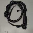 HADZAM Professional Equestrian Bull Whip for Horse Communication & Livestock Guidance - Premium Cowhide Leather Sport Whip for Equestrian Arts & Cattle Guidance