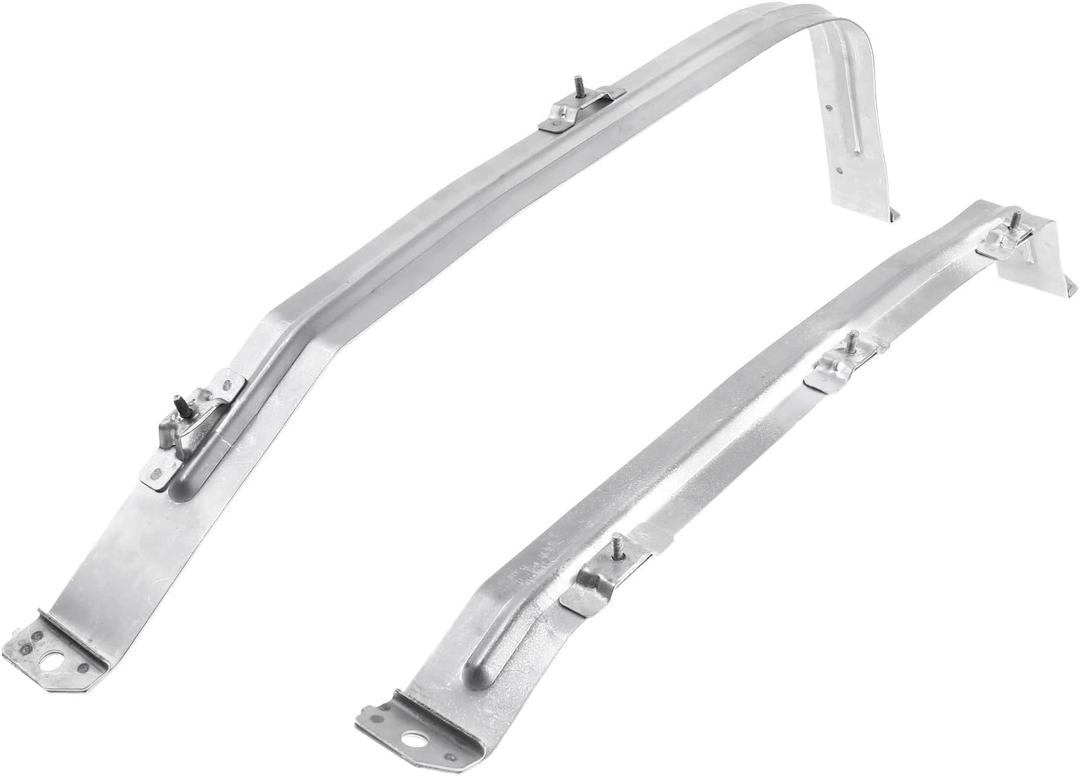 A-Premium Set of 2PCS Fuel Tank Straps Compatible with Acura MDX 2007-2013, ZDX 2010-2013 & Honda Pilot 2009-2015 - Sport Utility, SOHC 6Cyl 3.7L 3.5L, Gray, Bolt-On, Replace for# 17521STXA00