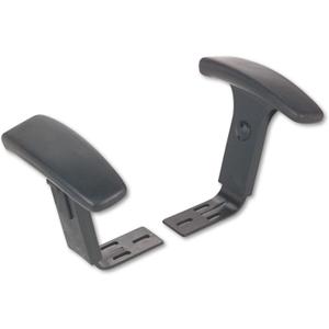 Alera ALE Height Adjustable T-Arms, Interval & Essentia Series Chairs/Stools, Black