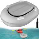 Inflatable Floating Coolers for River Lake, 38 Qt Heavy Duty PVC Cooler Float with 4 Handle for River Kayaking, Easy to Lift, Reflective Floating Coolers for Fishing, Includes Inflation Tool.