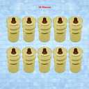 Poolzilla Brass Keyhole Anchors for Pool Safety Net | 10 Pack | for use with SS Hooks and Standard to Extra Long Cone Head Clips