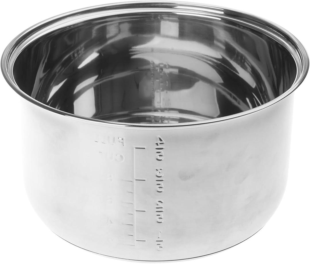 Heavy Duty 304 Stainless Steel Replacement Inner Bowl For Rice Cooker Nonstick Even Heat Distribution Inside Bowl